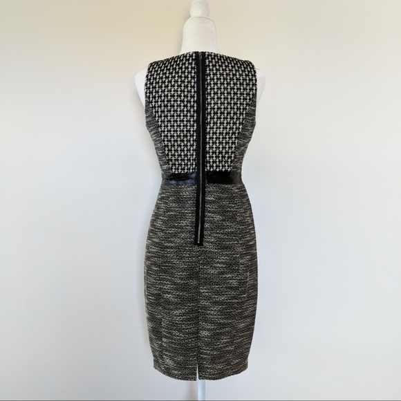 Tracy Reese New York Leather & Tweed Bodice Dress - Picture 5 of 8